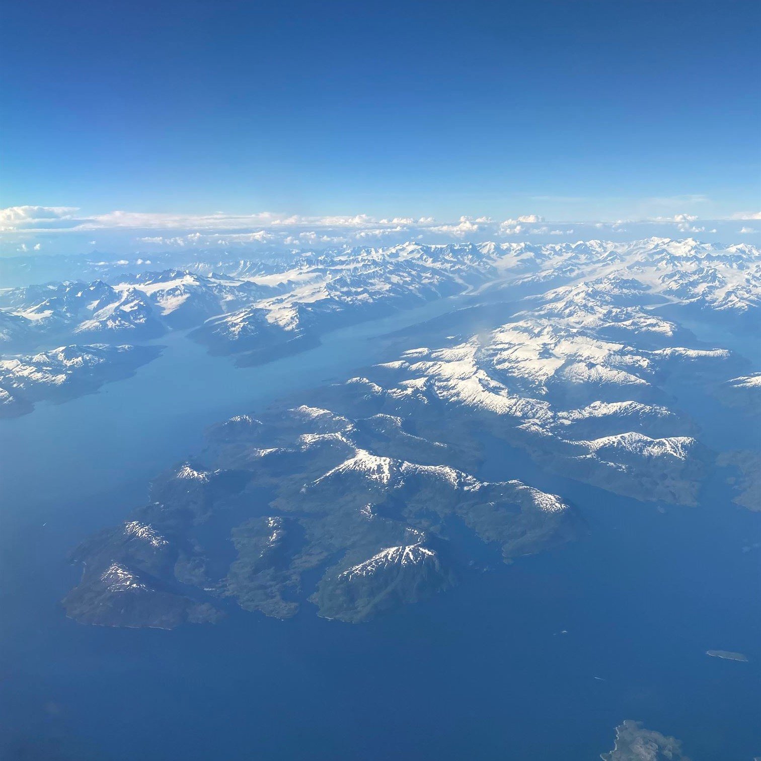 Flying over Alaska